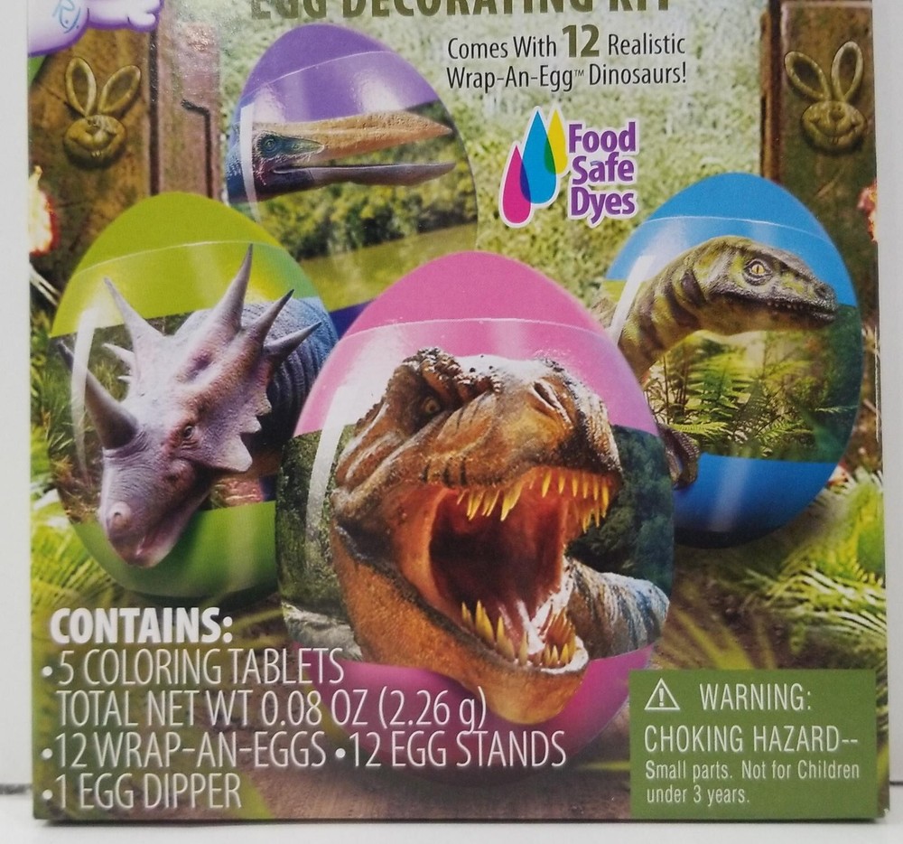 R.J Rabbit Easter Unlimited Dinosaur Egg Decorating Kit