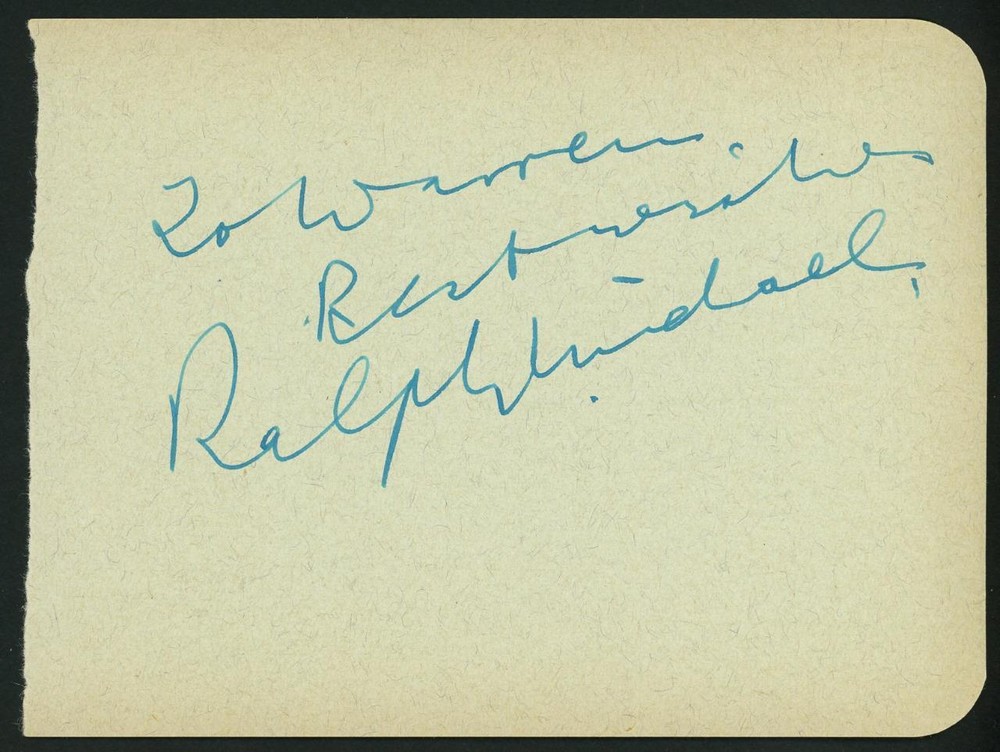 RALPH MICHAEL (1907-1994) signed page | "A Night to Remember" - autograph