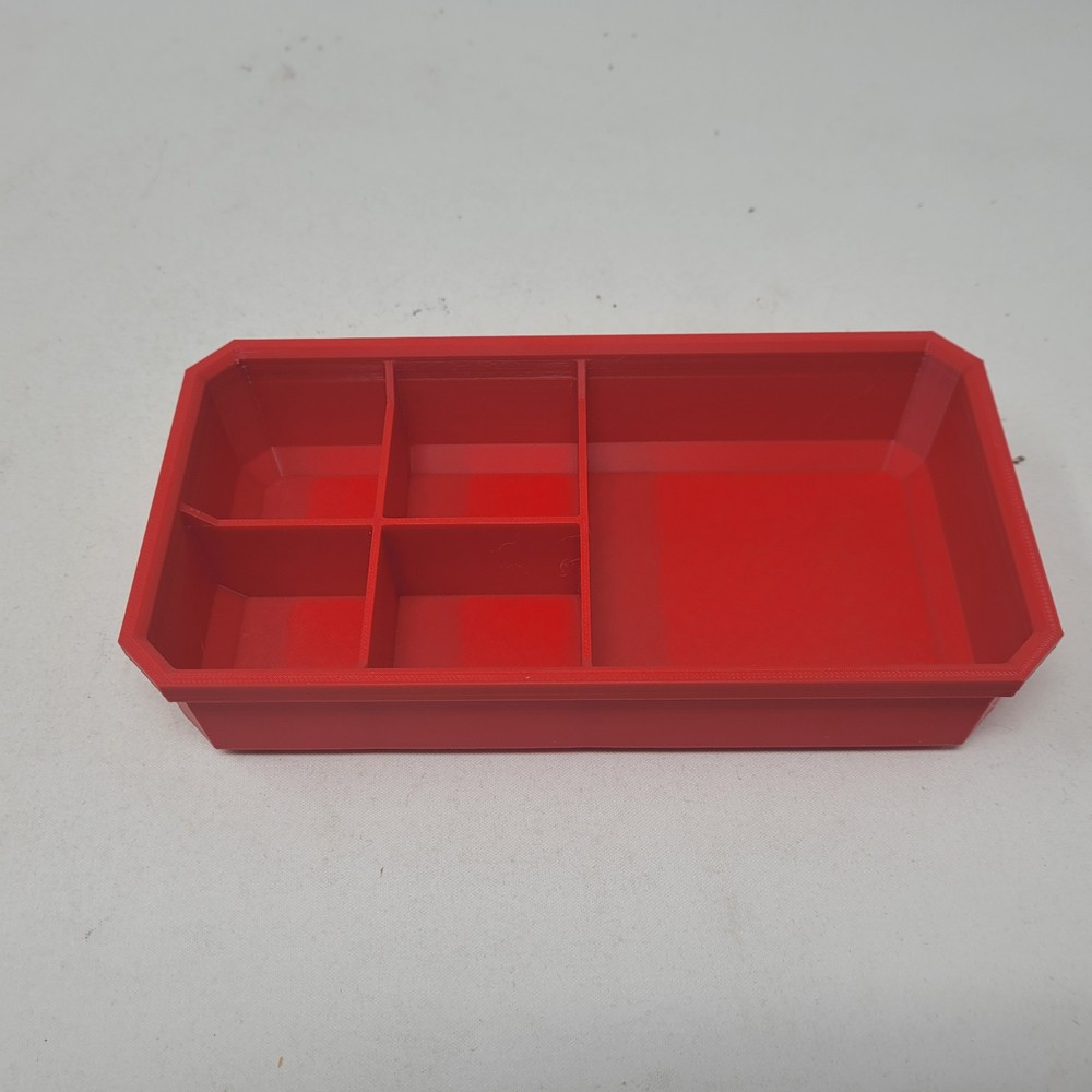 Fit Milwaukee Packout Low Profile Storage Tray with 5 Sections Red 1 Organizer