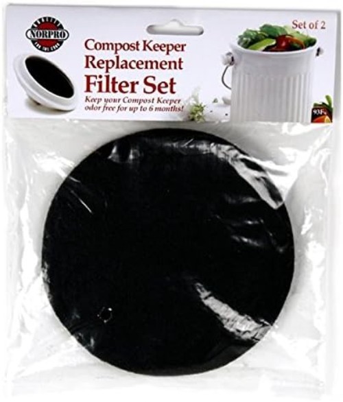 Eco-Friendly Replacement Filters for Ceramic Compost Keepers – 5.5" Diameter