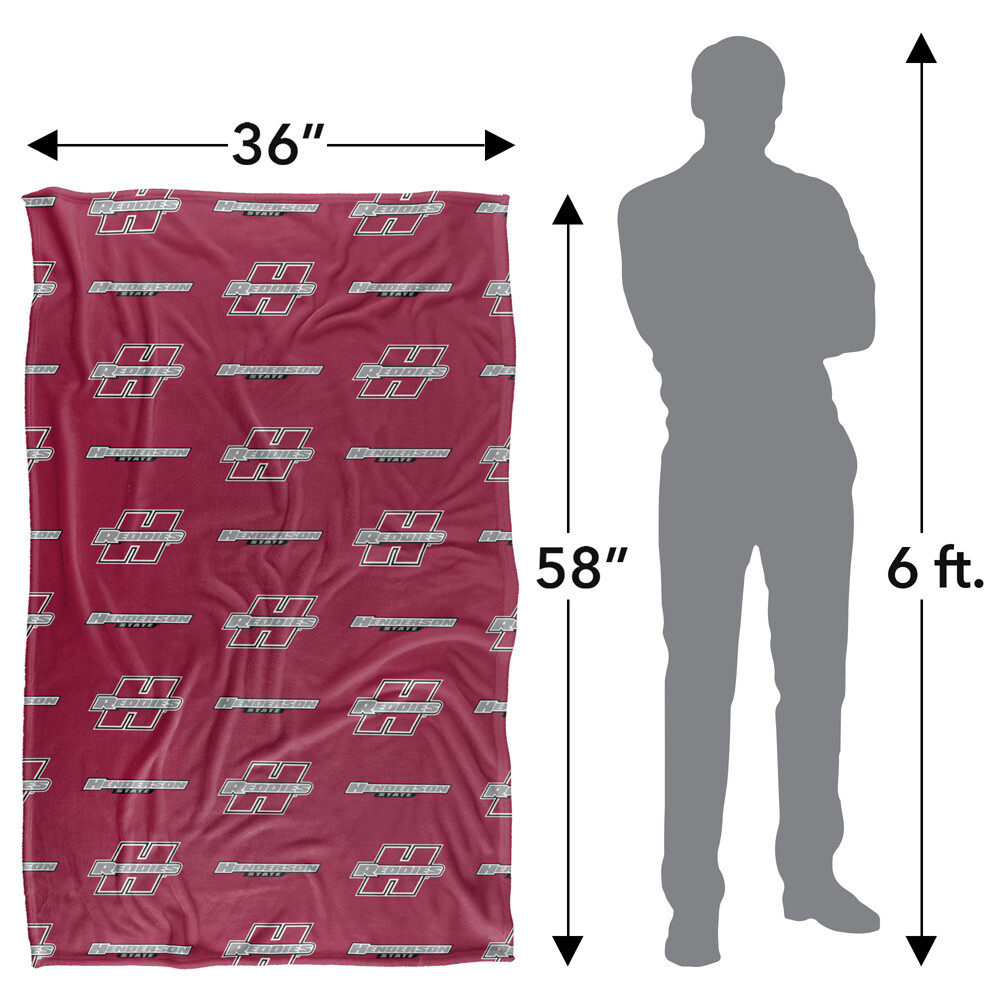 Henderson State University Logo Pattern Silky Touch Super Soft Throw Blanket