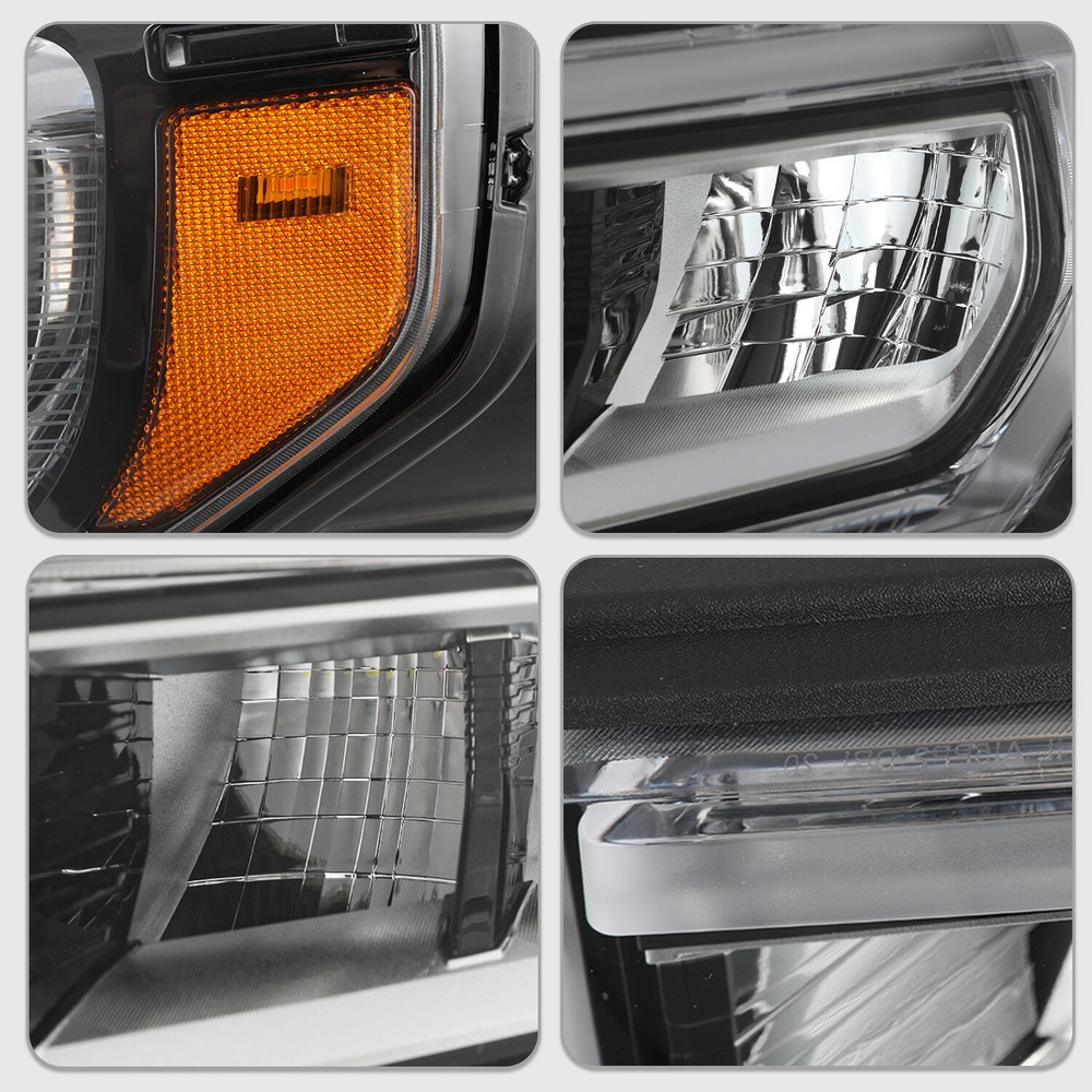 Pair Headlights Headlamps Assembly For 2020-2023 GMC Acadia Left&Right Side