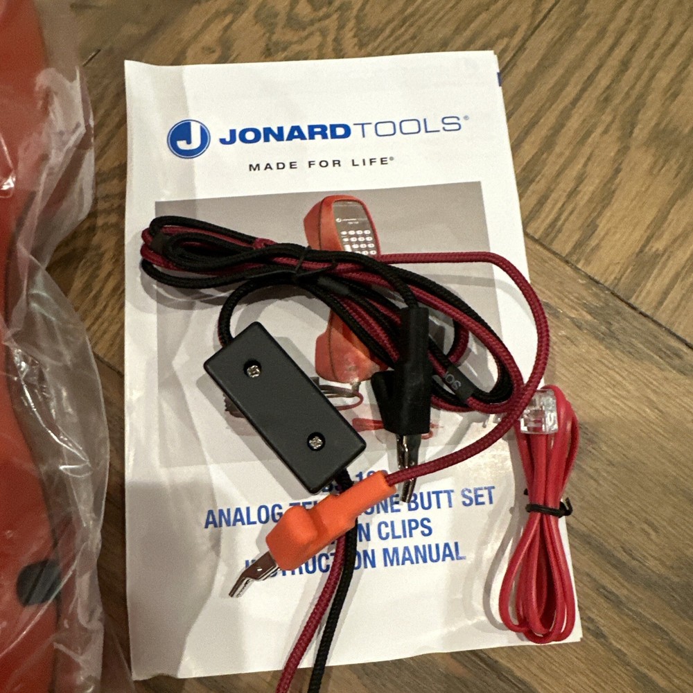 Jonard Tools TBS-100 Telephone Butt Set with ABN, Analog