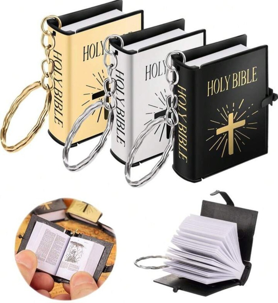 Mini BIBLE Book Keychain
