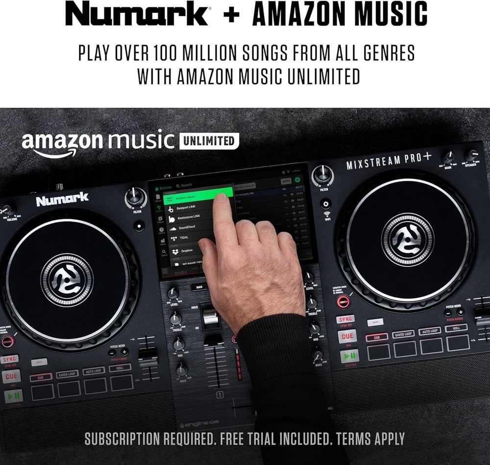 Ultimate Mixstream Pro+ DJ Controller for Serato & Virtual DJ - Compact Size