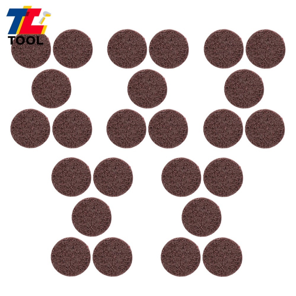 25 Pack Surface Conditioning Quick Change Discs 2" Red Medium Prep Pad Discs