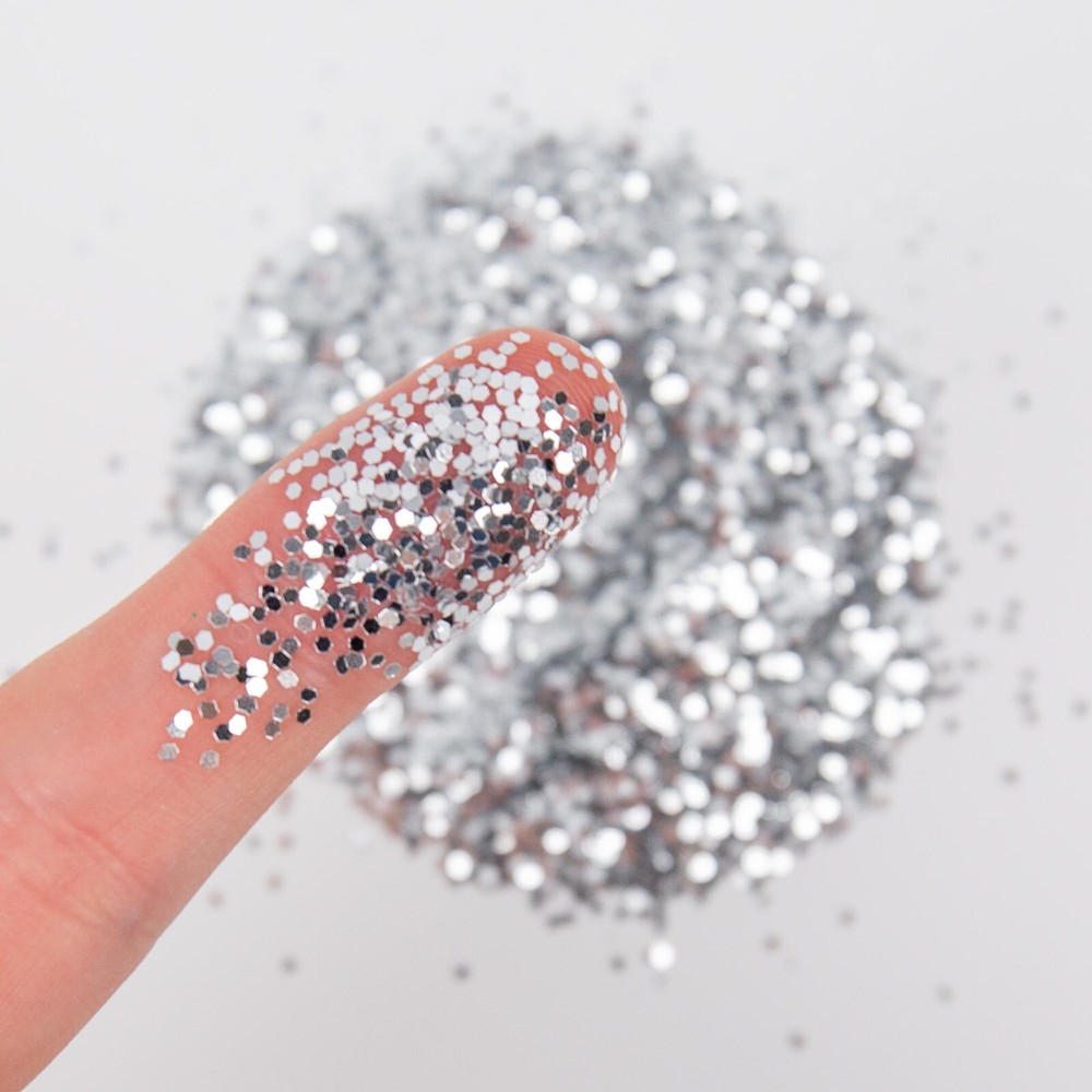 Hello Hobby Silver Glitter Shaker, 6 Pack