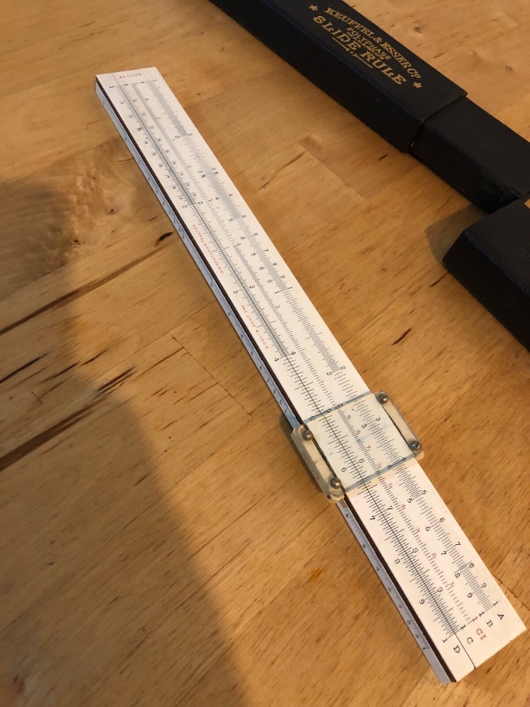 Vintage Keuffel&Esser Co polyphase Slide Rule