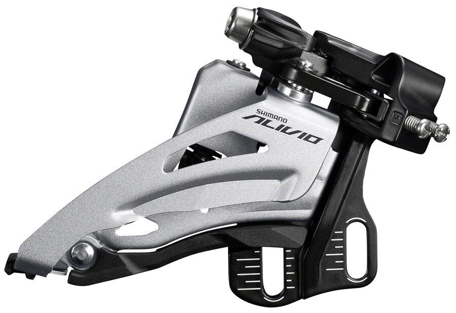 Shimano Alivio FD-M3120-E Front Derailleur - 2x9-Speed, Side Swing, Front Pull,
