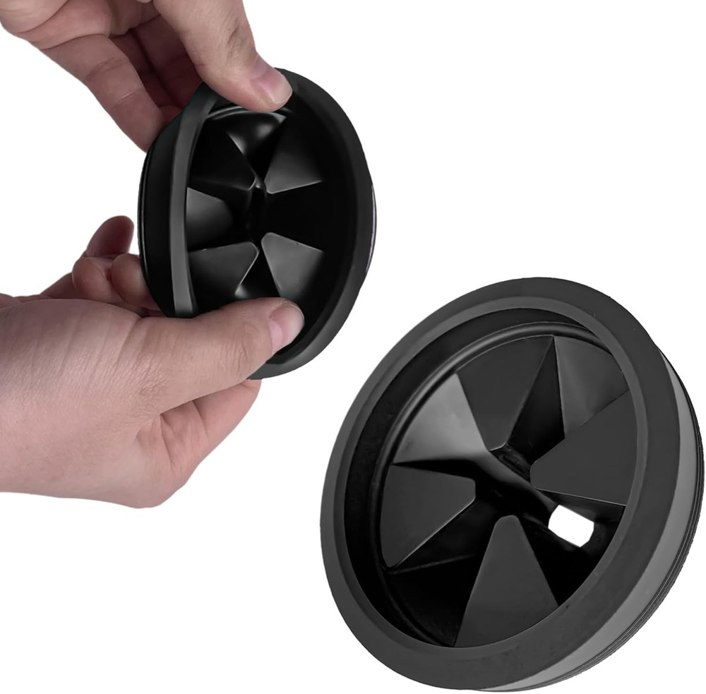 3 1/8 Inch Garbage Disposal Sink Baffle Splash Guard Quiet Collar Black Rubber