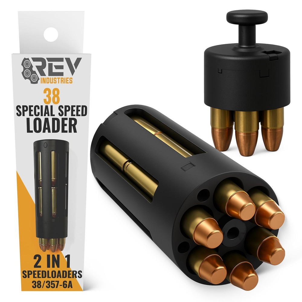 RevIndustries 38 Special Speed Loader - 357 Magnum .38/.357, Black