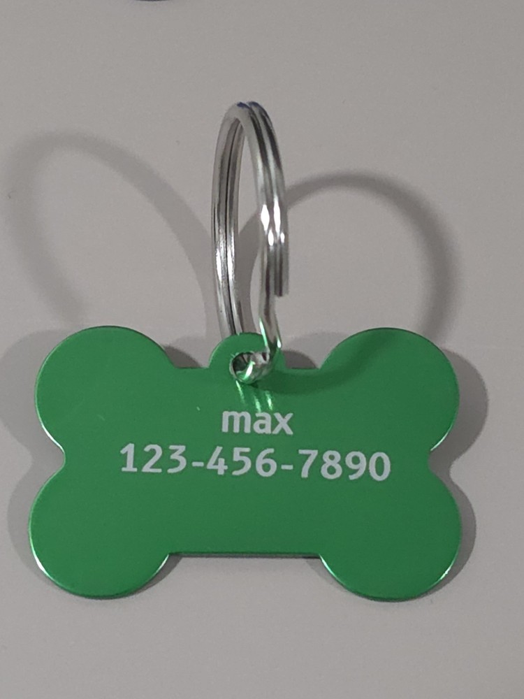 Bone Dog Tags Laser Engraved ID Tags