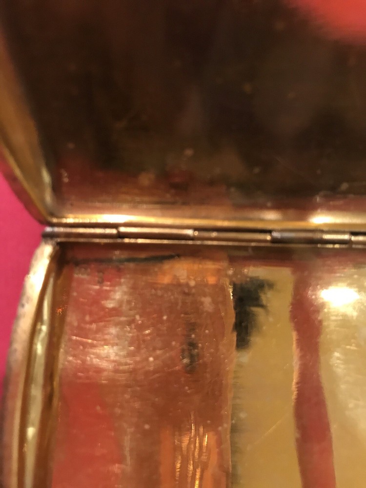 Antique Silver Enamel Box