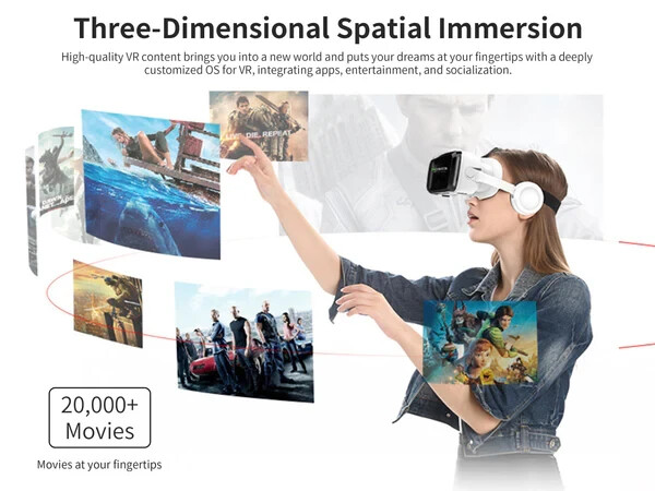 VR Box 4.0 3D Virtual Reality Headset with Bluetooth & Controller – Immersive VR