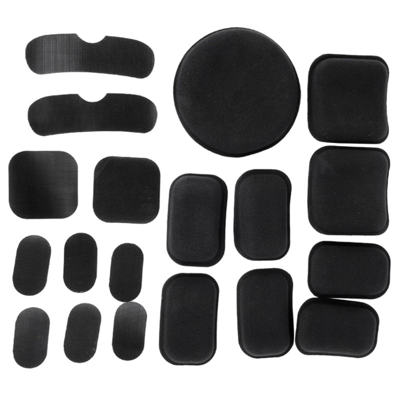 19Pcs Inner Protective Pads Replacement Pad Cushion Mat Set for Helmets