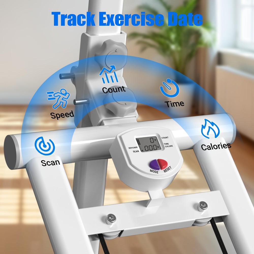 Stair Stepper for Home, 3 Adjustable Resistance, Stepper with Handlebar Folda...