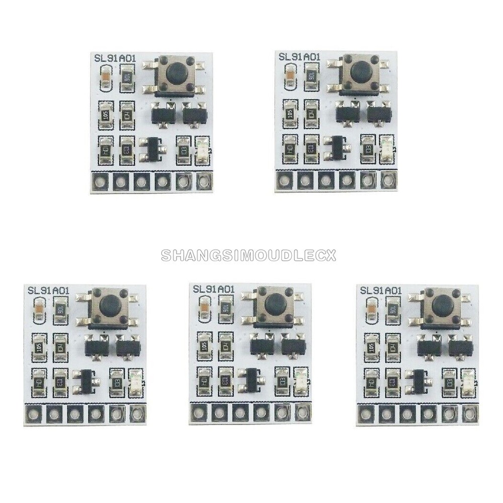 5x DC 5V 12V 2A bistable self-locking switch module LED controller relay touch