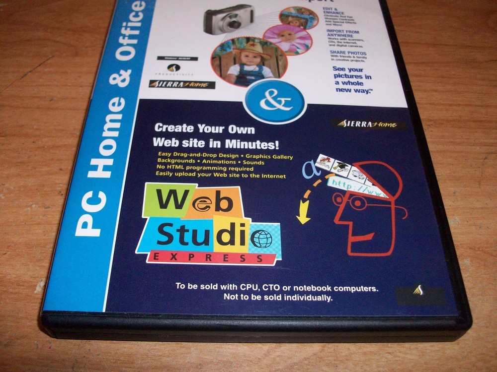 Photo Expert & Web Studio Express Home & Office CD ROM Software WIN 95 98 NT 4