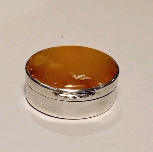 Solid Silver Edwardian Snuff Box Full Hallmarks