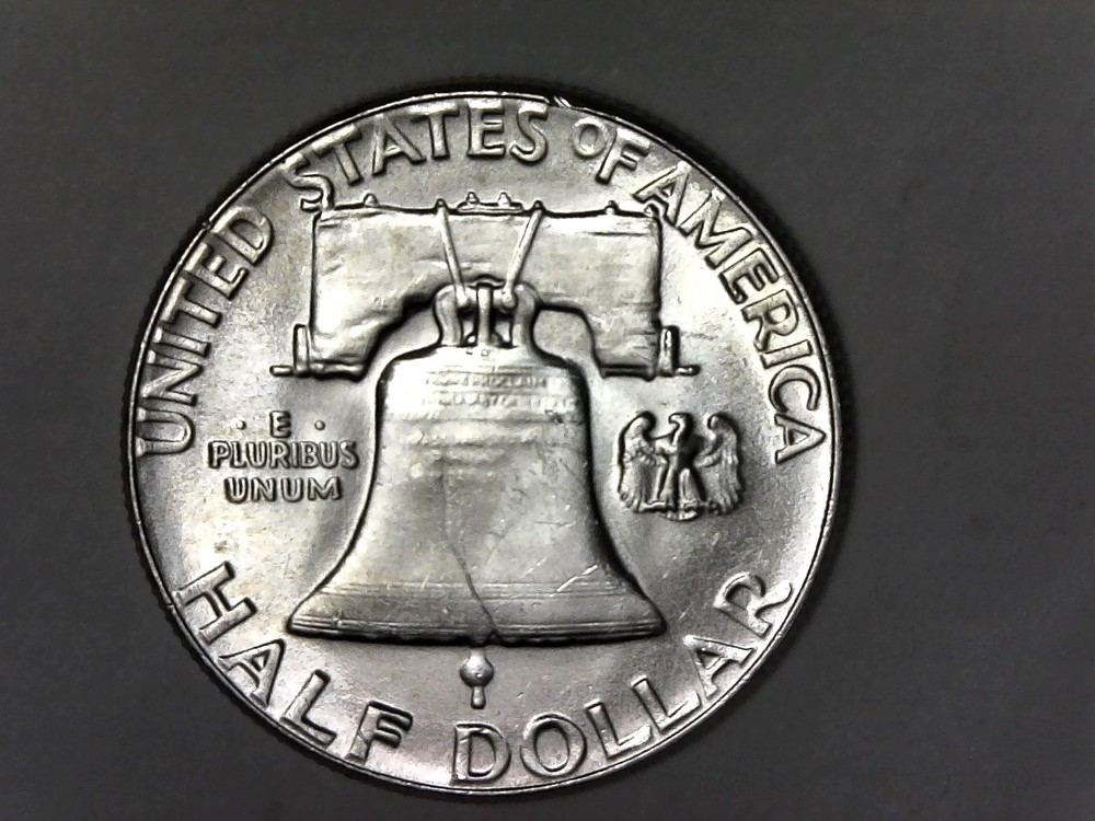 1957, Franklin Half Dollar-Unc
