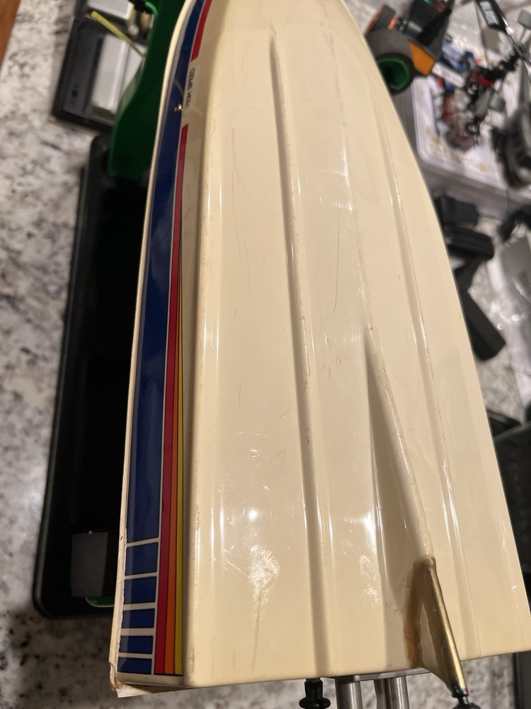 Moroso High Speed RC Boat Without Battery Untested.With transmitter/ Receiver