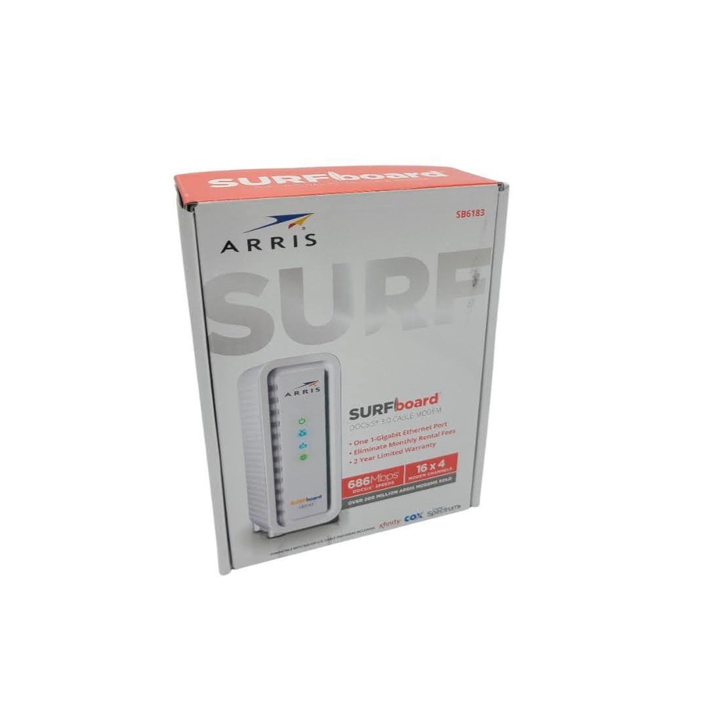 ARRIS® Surfboard® SB6183 Cable Modem, White