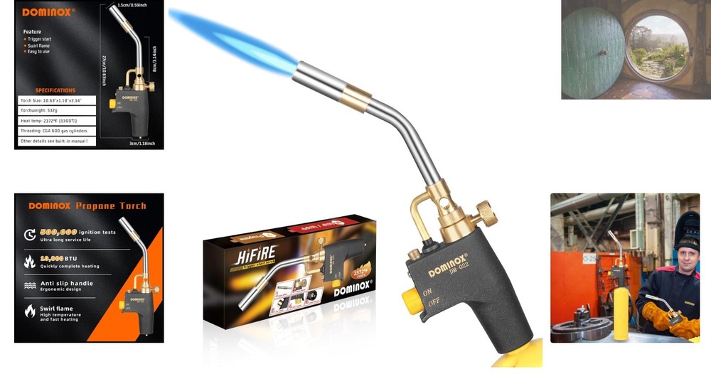 Trigger Start Propane Torch Kit - Compact, Powerful and Versatile