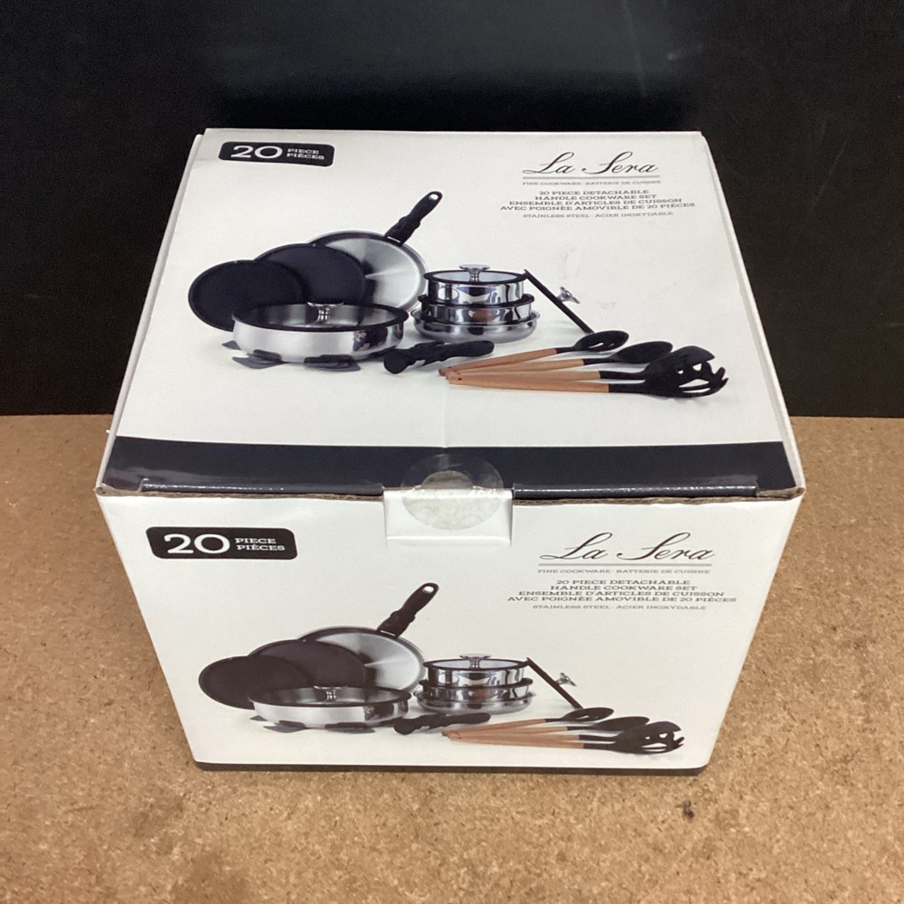 La Sera 20 Piece Detachable Handle Cookware Set