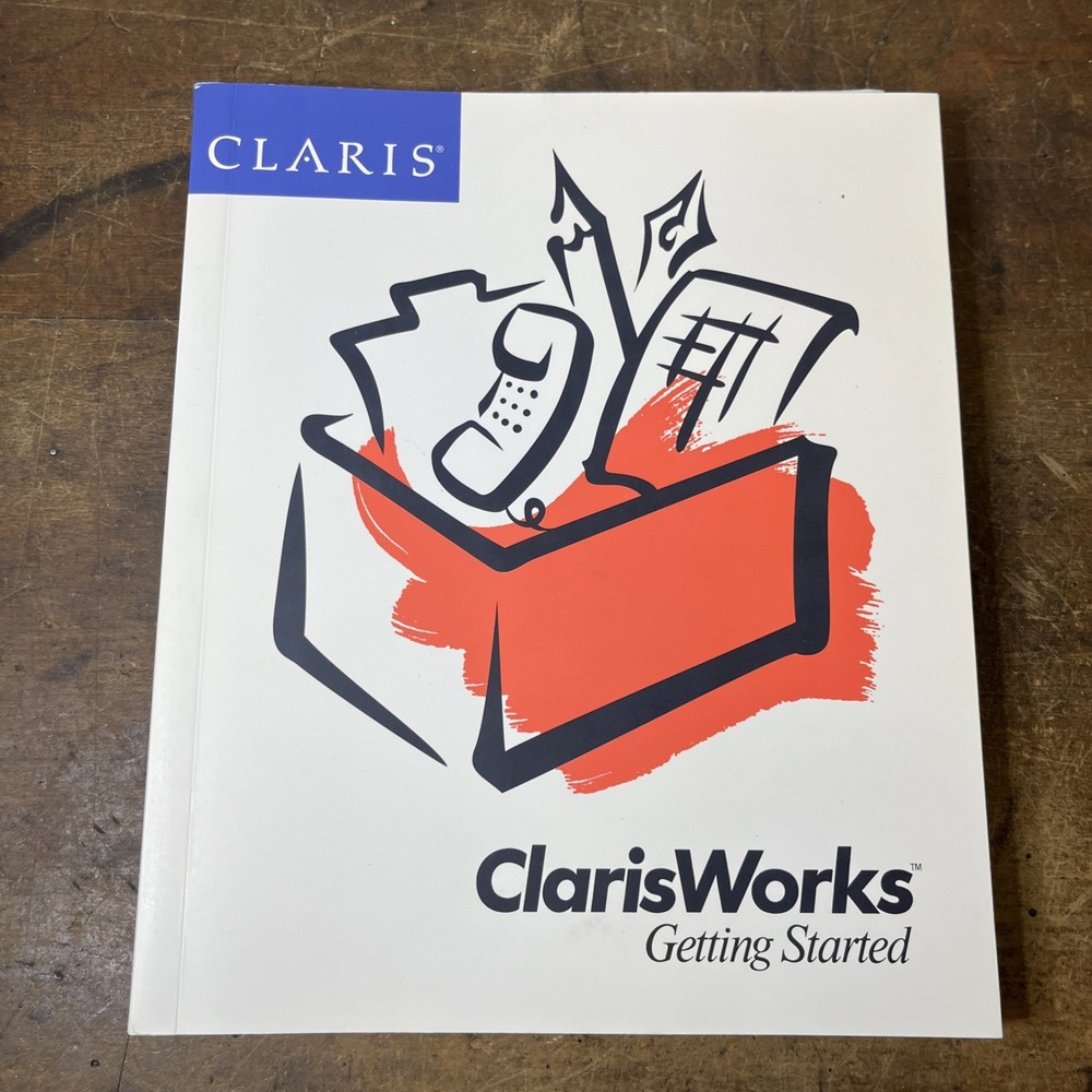 Claris 1991 ClarisWorks Quick Reference Guide, Getting Started, & Communication