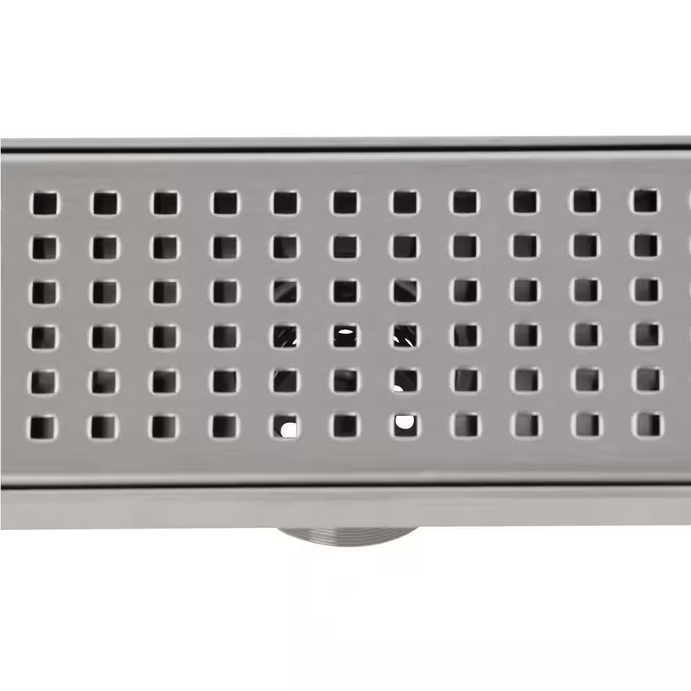 Oatey Designline 24" Stainless Steel Linear Shower Drain Square Pattern DLS224
