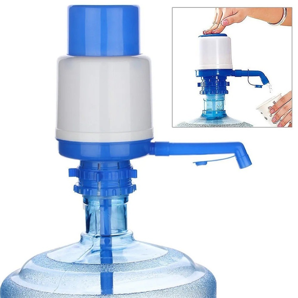 Manual Water Bottle Dispenser Hand Pressure Pump Adjustable For Crown Top Jug
