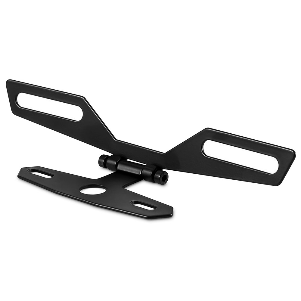 Folding Motorcycle License Plate Holder Rear Tail Light Bracket Mount Adjustable