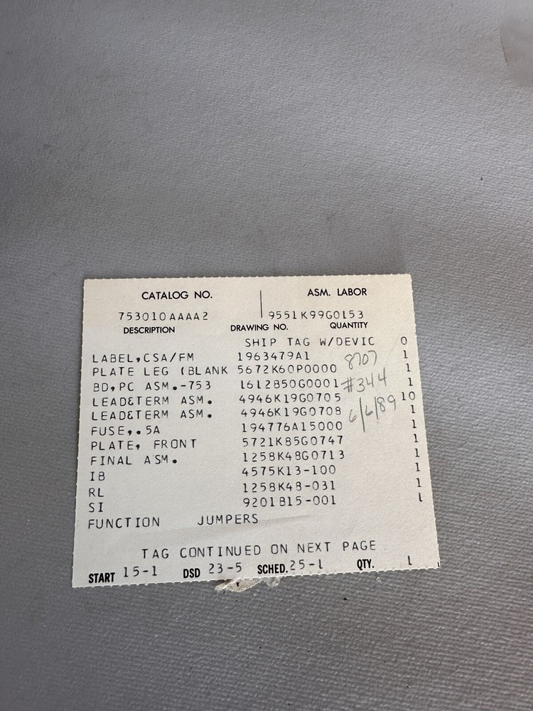 Bailey MULTIPLIER- DIVIDER 753010AAAA 2