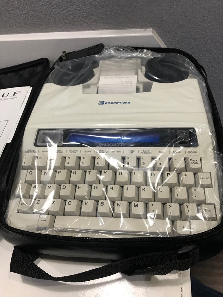 NEW Ameriphone Dialogue III-P TTY with Leather Case