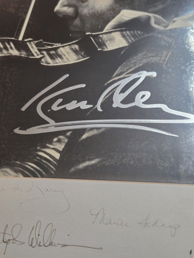 Isaac Stern Portrait Signed