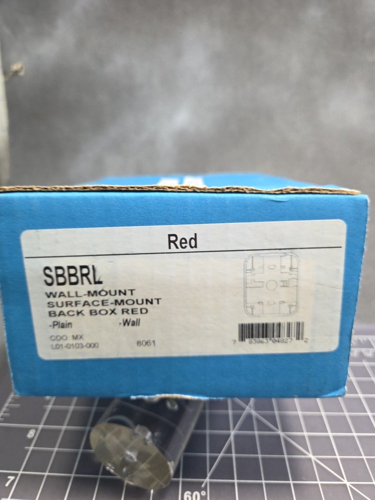System Sensor SBBRL L-Series Wall Surface Mount Back Box Red