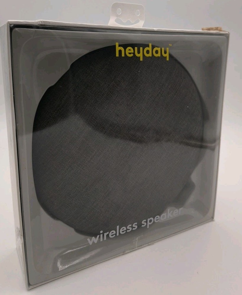 Heyday Round Bluetooth Wireless Speaker - Rechargeable 33 Ft. Range New!