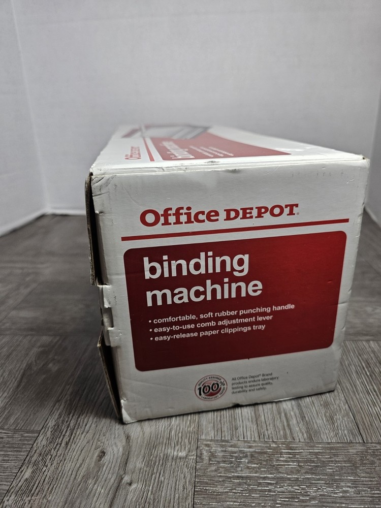 Office Depot 5 Sheet Punch Capacity Machine 90 Sheet Binding Capacity Ms1