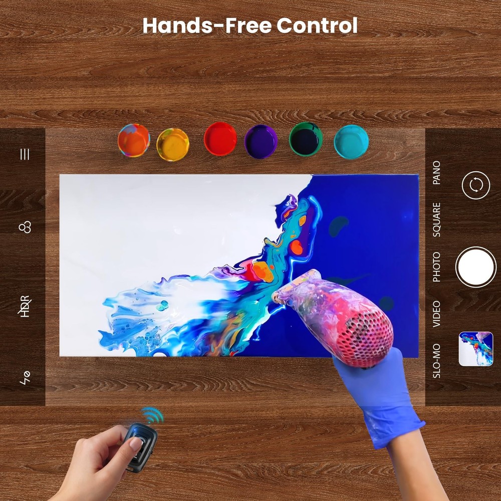 Overhead Mount for Desk Tripod - 10" Ring Light with Stand - Solid Ring Light...