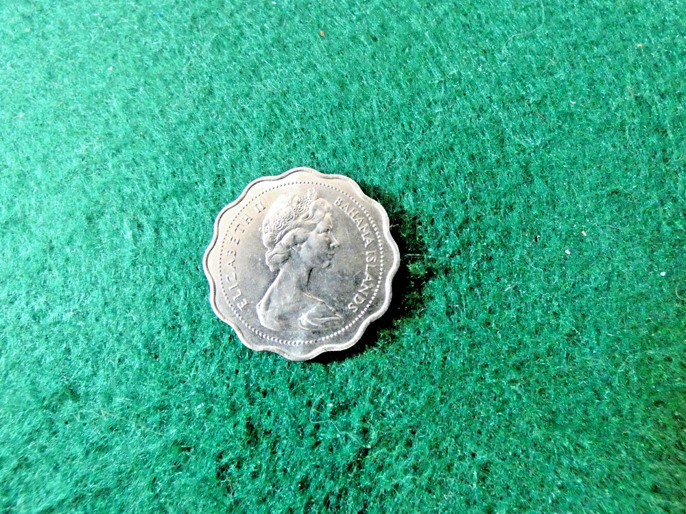 Bahamas 1969 10 cent coin