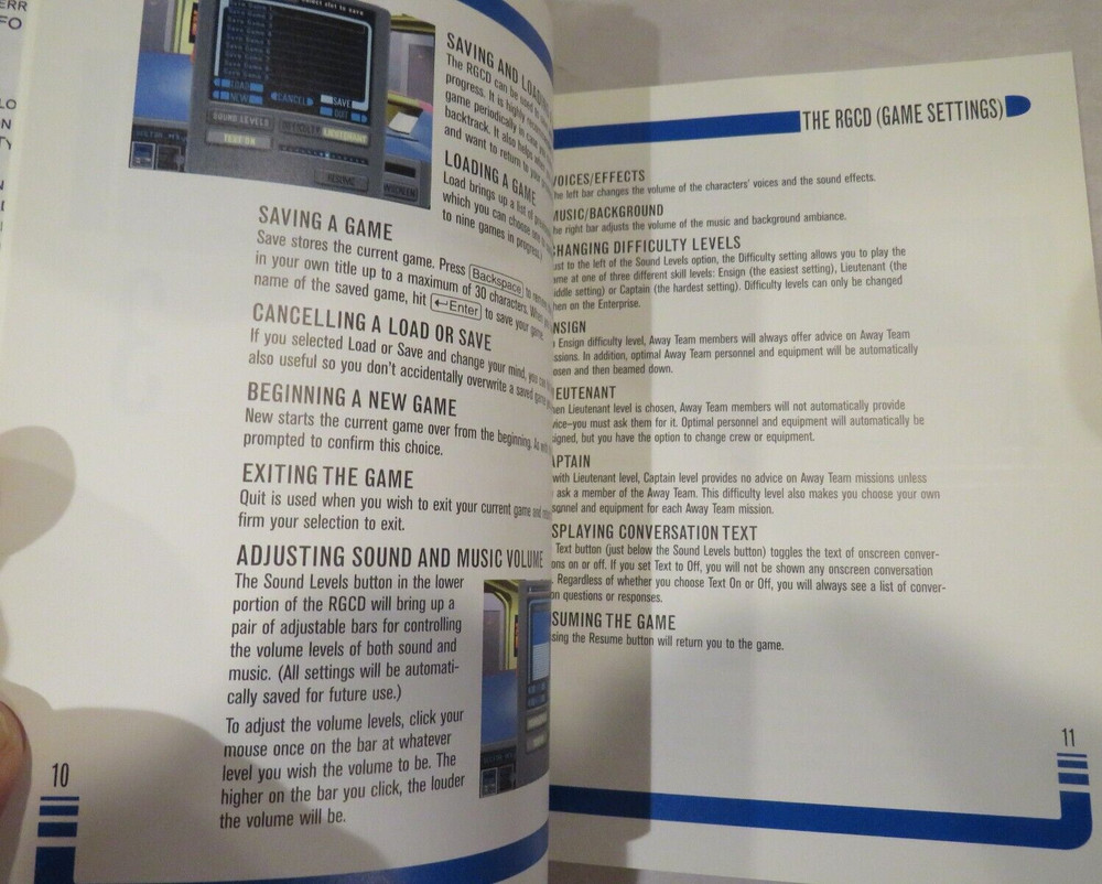 Star Trek The Next Generation "A Final Unity" Reference Manual Spectrum HoloByte