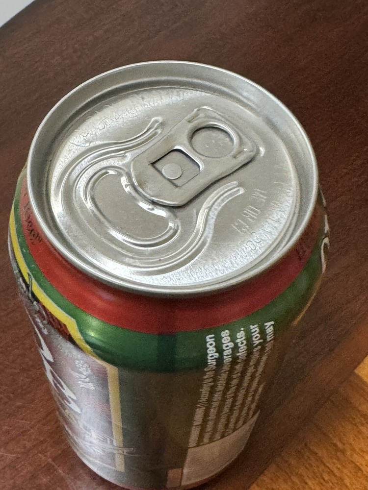 colorful version - Old Chub Scottish Style Ale - Empty Beer Can Bottom Opened