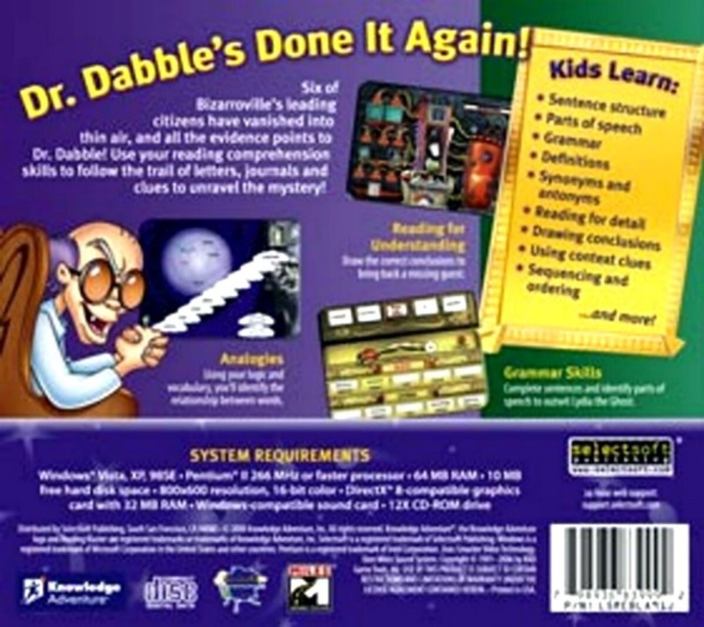 Age 9-12 Math & Reading Blasters Kids Edutainment Bundle PC Windows Sealed New