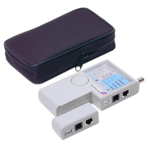 StarTech.com Professional Multi Function RJ45 RJ11 USB and BNC Cable Tester -