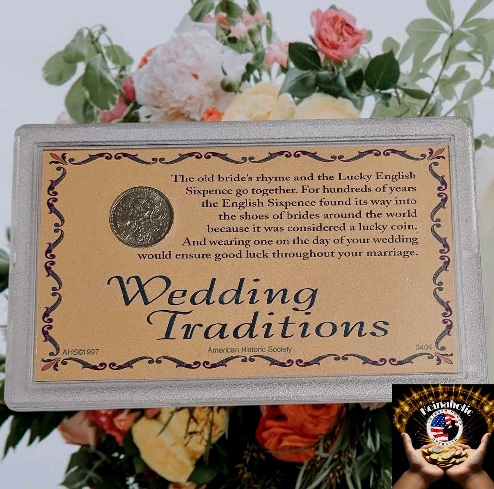 1966 Lucky Wedding Six Pence Coin Great Wedding Gift. 🎁 Pulled From Storage