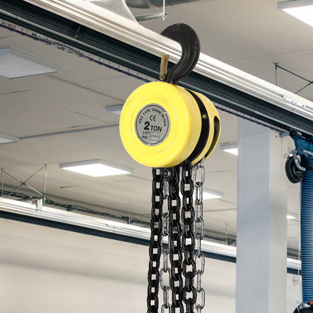 2 Ton Chain Puller Block Hoist Hand Tool 10ft Lifting Height w/ Hook SALE