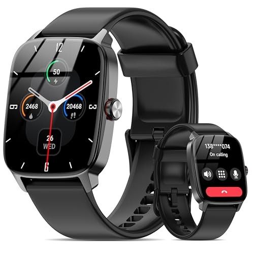 Smartwatch [2025 New Slim Design] Compatible with iPhone and Android Bluetooth