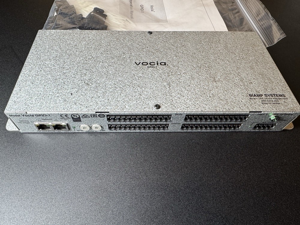 Biamp Vocia GPIO-1 - General Purpose Input/Output Device