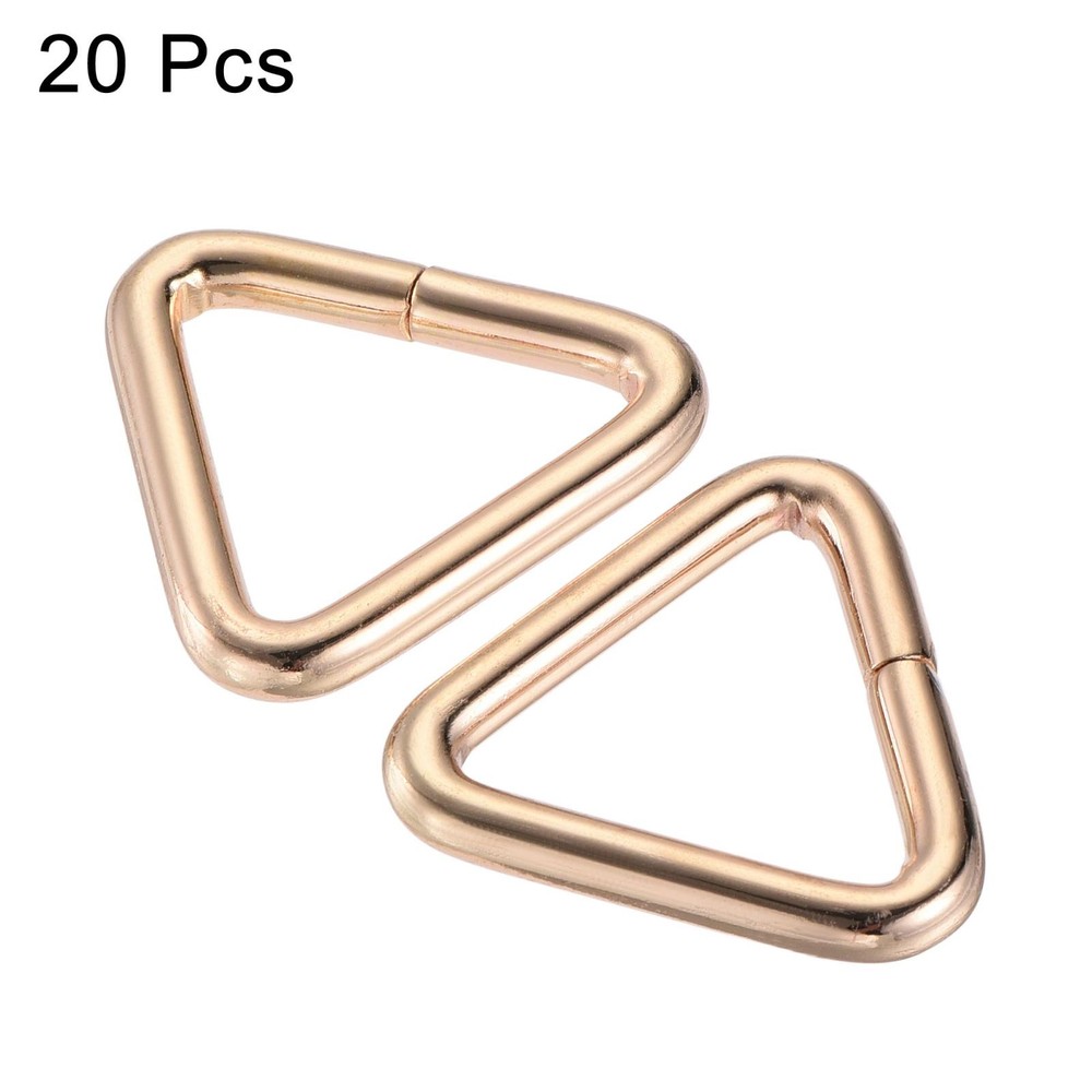 Metal Triangle Buckle 25mm Inner Gold Width 20pcs