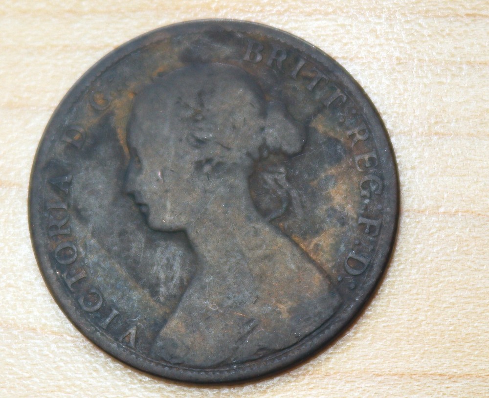 1861 Canada Nova Scotia 1 Cent Incomplete O